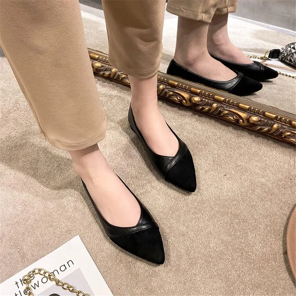 Hee grand Flats for Women Pointed Toe Slip on Ballet Flats Comfortable Dress Shoes Lightweight Casual Loafers