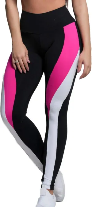 High Waist Yoga Pants Color Block Tummy Control Workout Stretch Running Dance Yoga Leggings for Women S-XL