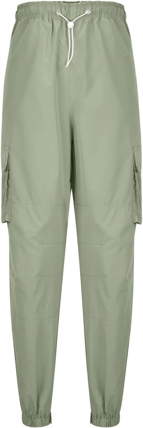 Hiking Cargo Pants for Men Casual Loose Straight Leg Joggers Lightweight Cotton Cargo Sweatpants