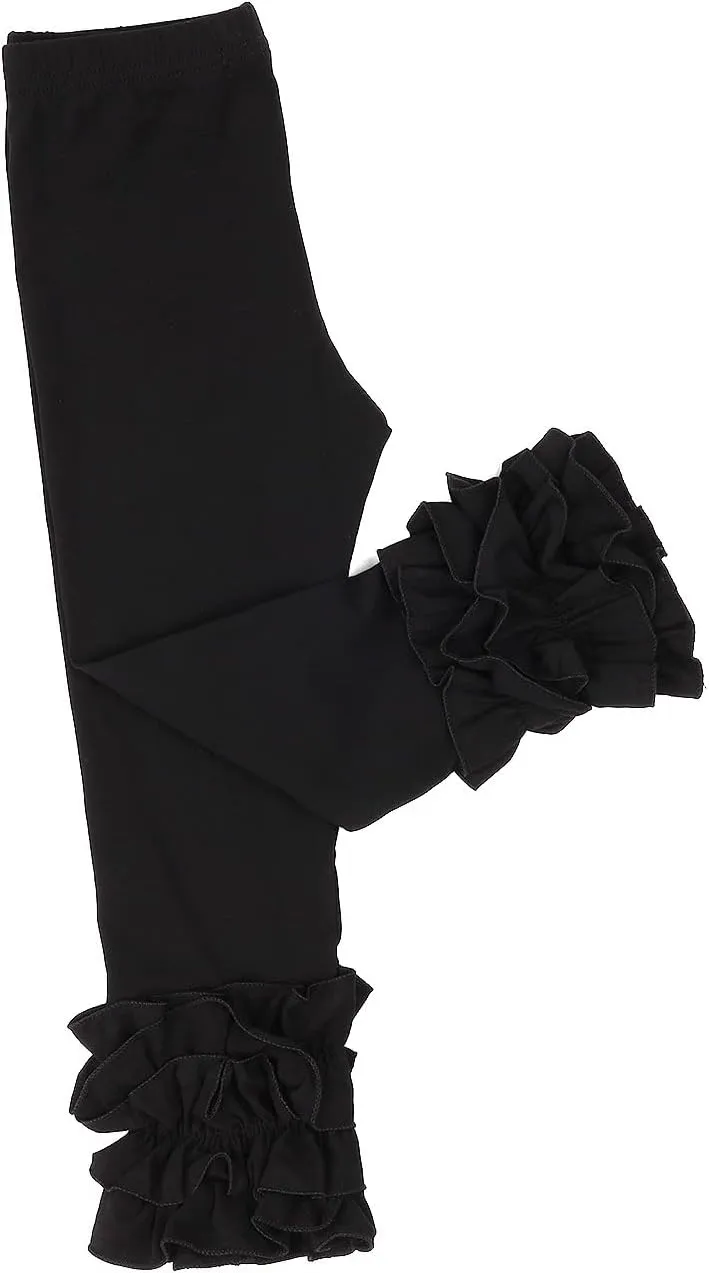 HOOLCHEAN Baby Toddler and Little Girls Cotton Ruffle Leggings