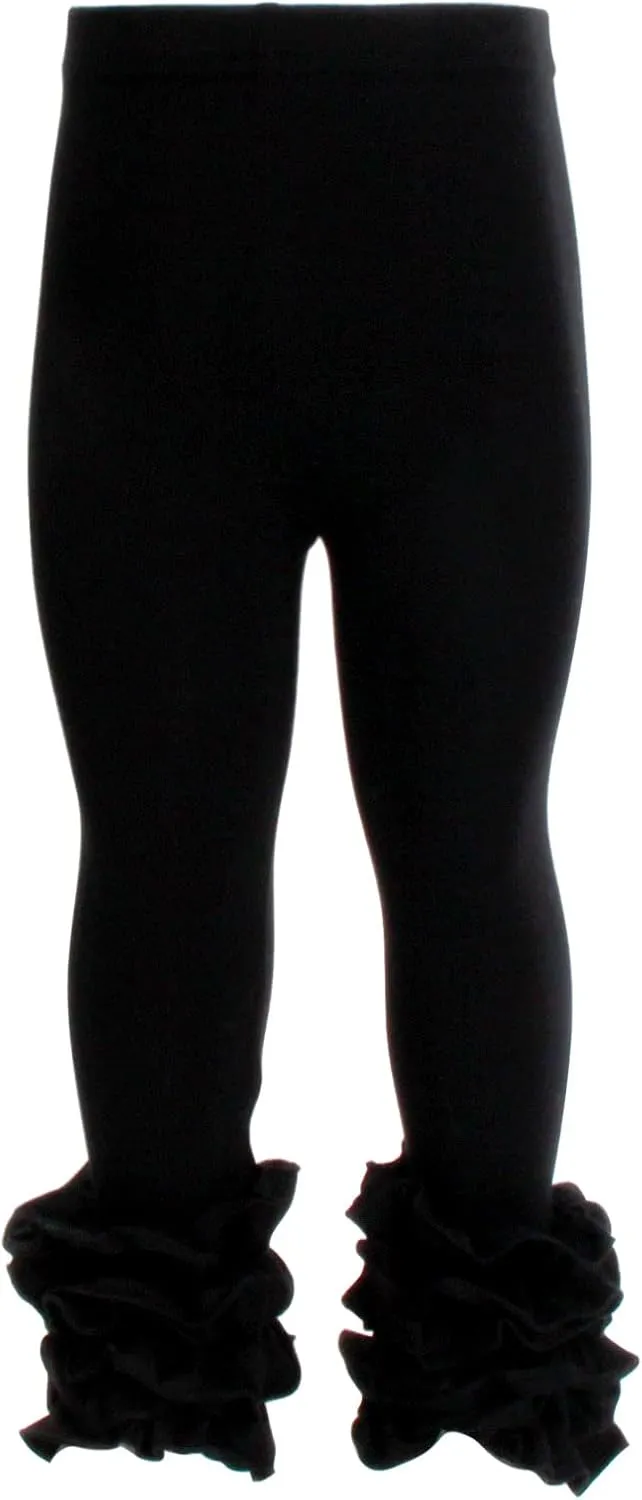 HOOLCHEAN Baby Toddler and Little Girls Cotton Ruffle Leggings