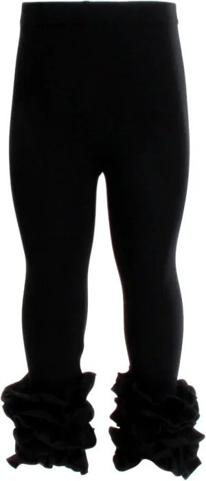 HOOLCHEAN Baby Toddler and Little Girls Cotton Ruffle Leggings