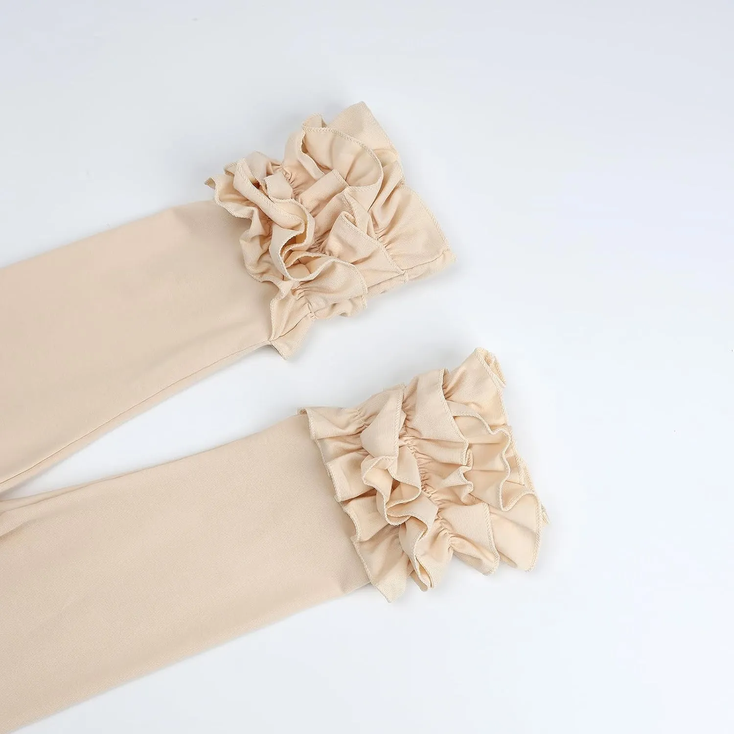 HOOLCHEAN Baby Toddler and Little Girls Cotton Ruffle Leggings
