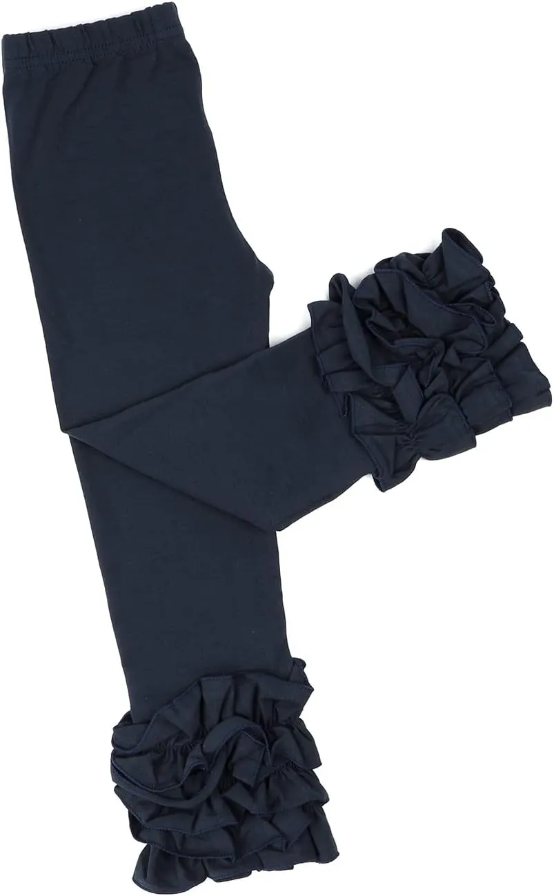 HOOLCHEAN Baby Toddler and Little Girls Cotton Ruffle Leggings