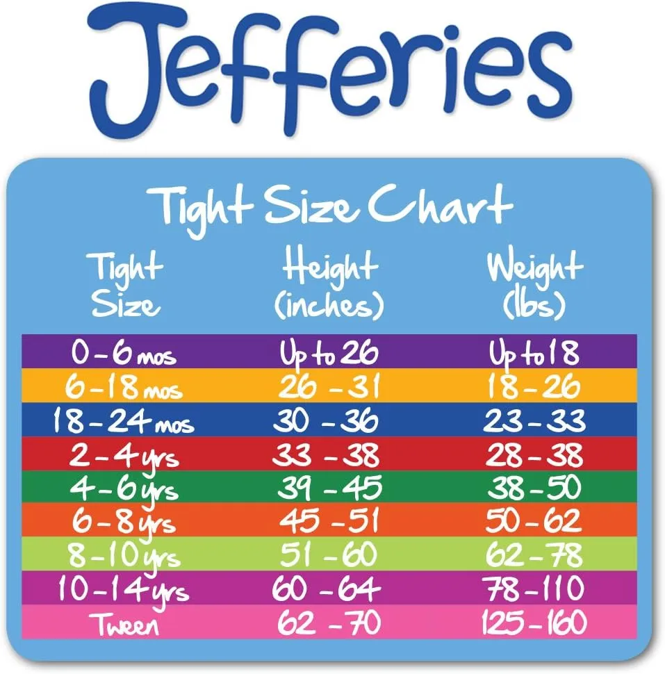 Jefferies Socks Girls' Cotton Footless Tights with Scalloped Edge
