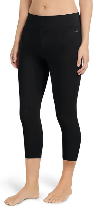 Jockey Women's Active Cotton Stretch Wide Waistband Capri Leggings