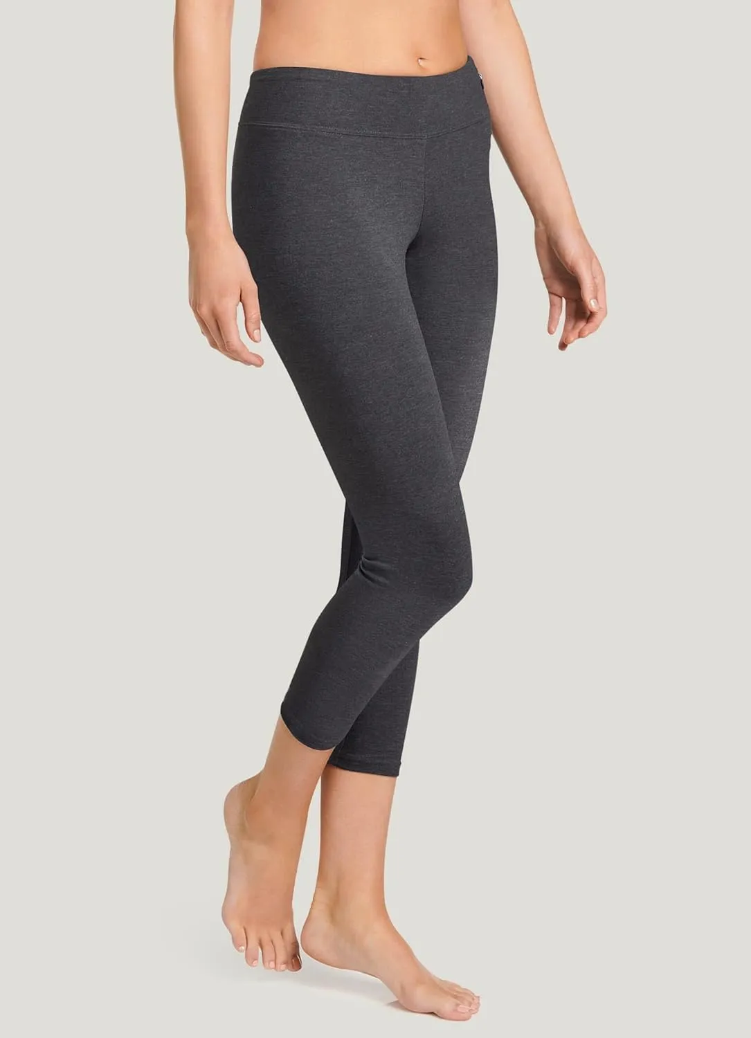 Jockey Women's Active Cotton Stretch Wide Waistband Capri Leggings