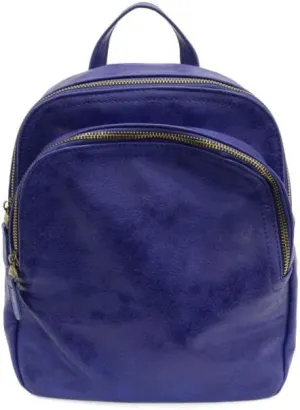 Joy Susan Women's Fashion Purse Frankie Soft Backpack Hand Bag - Cobalt
