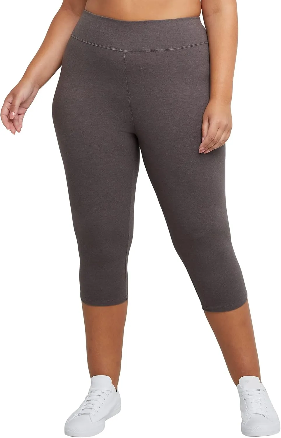 Just My Size Women's Stretch Jersey Capri 19.5" Leggings