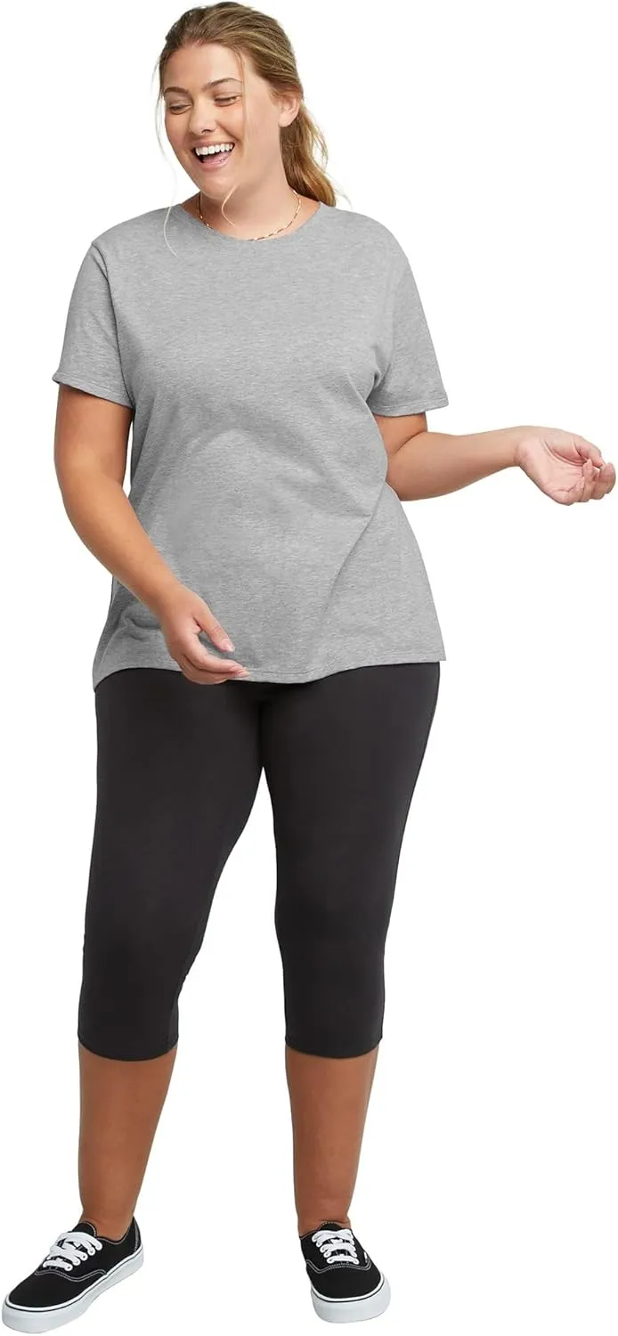 Just My Size Women's Stretch Jersey Capri 19.5" Leggings