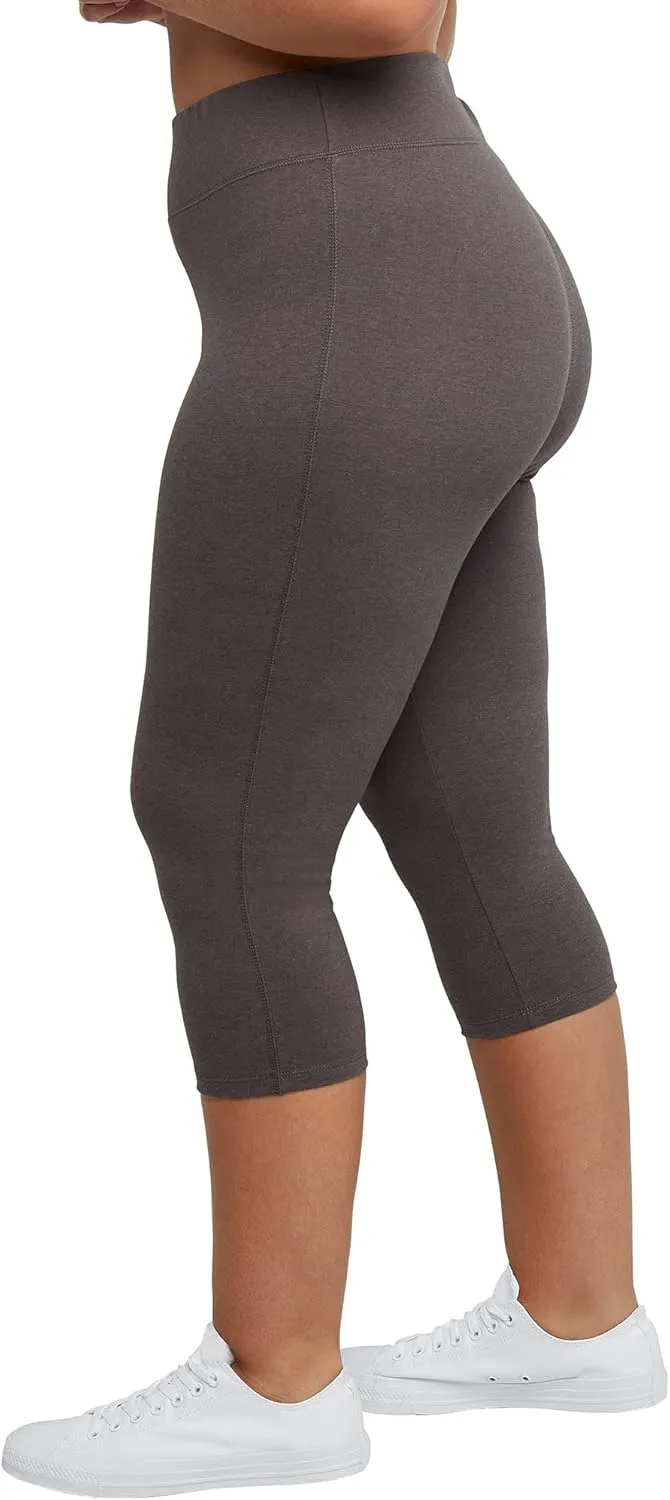 Just My Size Women's Stretch Jersey Capri 19.5" Leggings