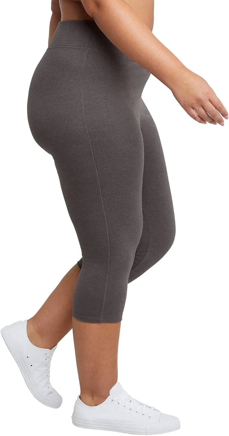 Just My Size Women's Stretch Jersey Capri 19.5" Leggings