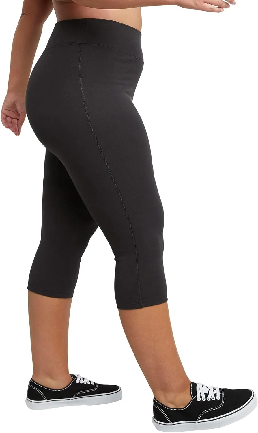 Just My Size Women's Stretch Jersey Capri 19.5" Leggings