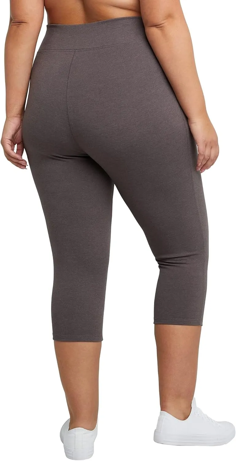 Just My Size Women's Stretch Jersey Capri 19.5" Leggings