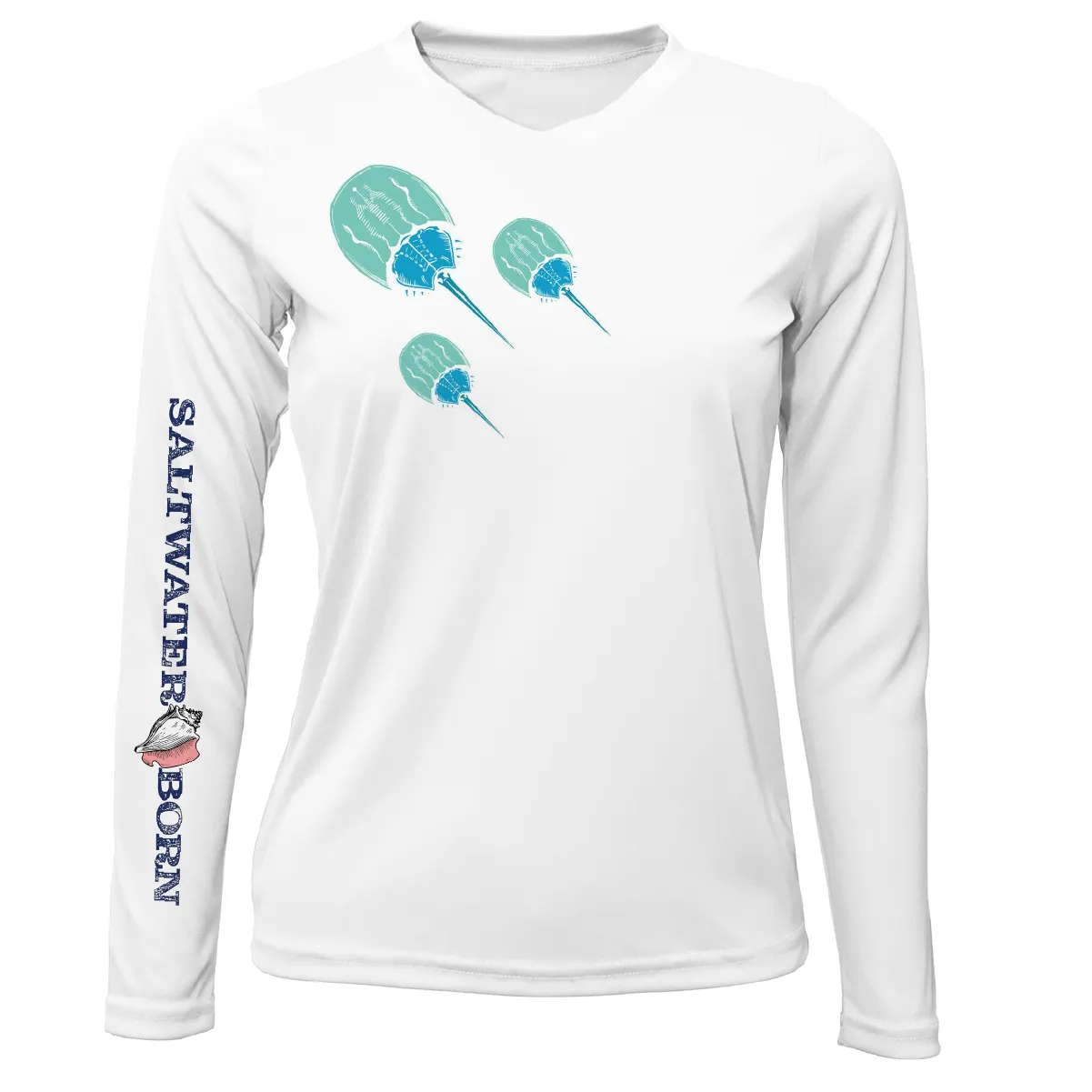 Key West Horseshoe Crab Women's Long Sleeve UPF 50  Dry-Fit Shirt