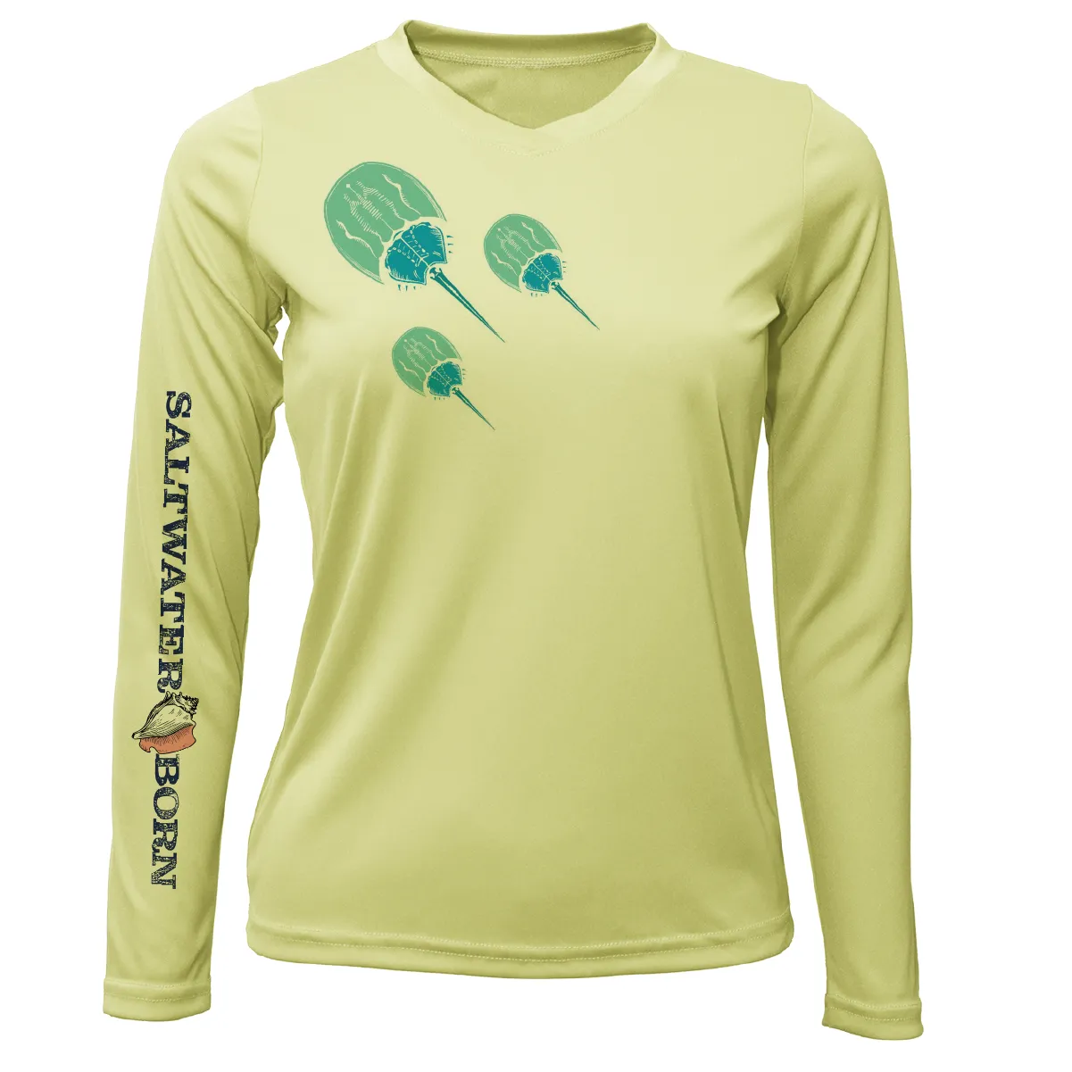 Key West Horseshoe Crab Women's Long Sleeve UPF 50  Dry-Fit Shirt