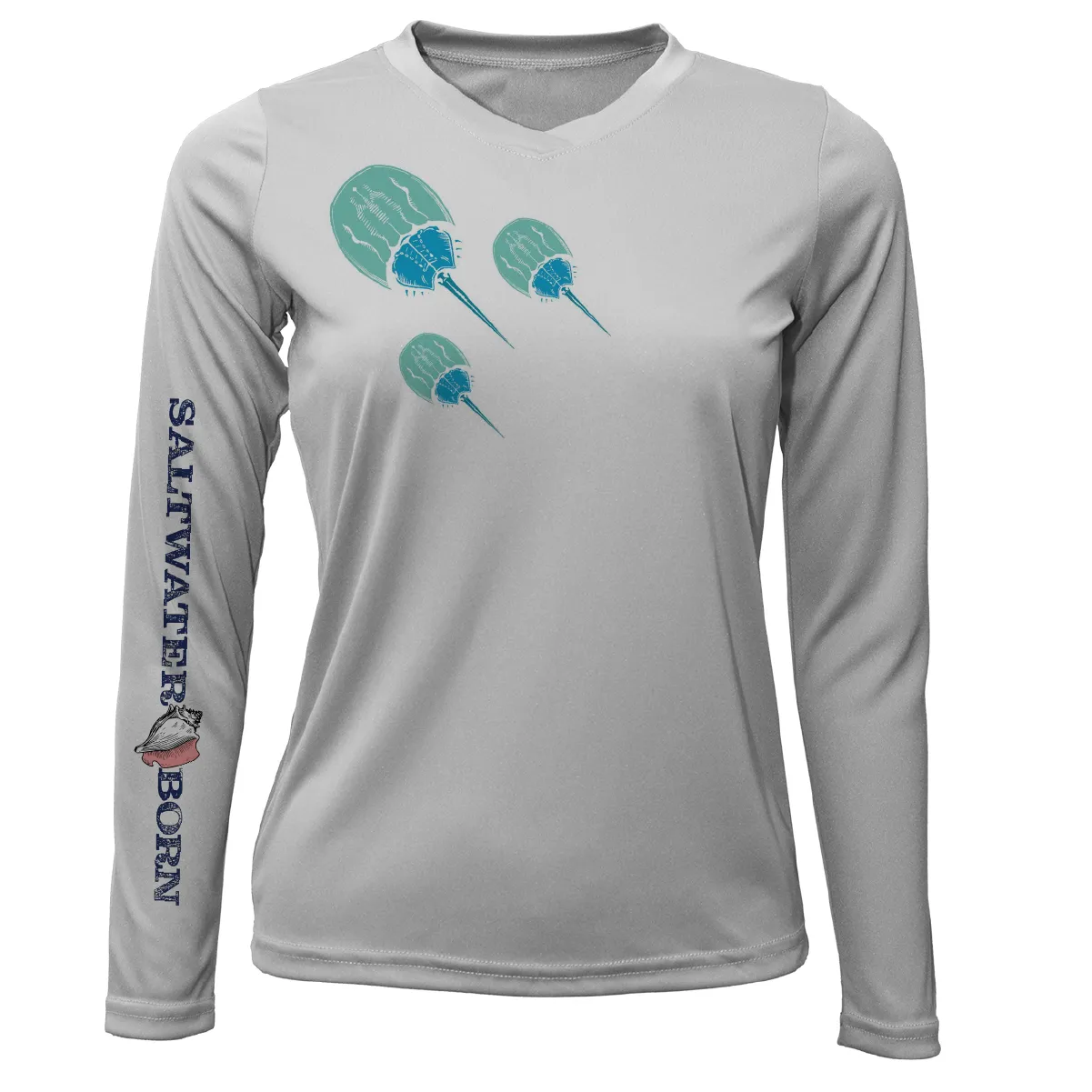 Key West Horseshoe Crab Women's Long Sleeve UPF 50  Dry-Fit Shirt