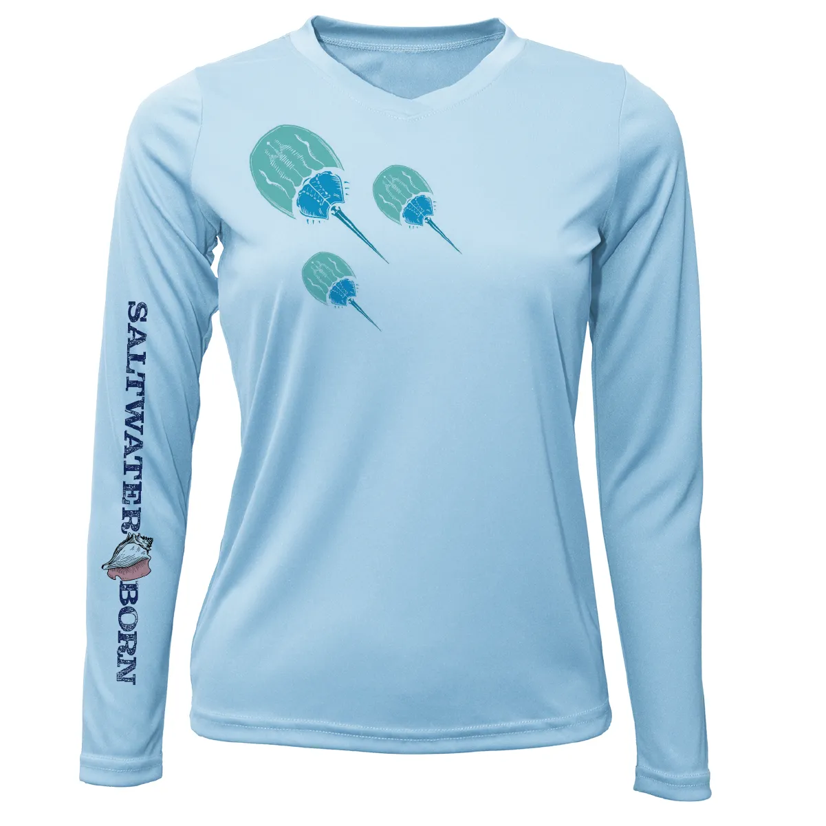 Key West Horseshoe Crab Women's Long Sleeve UPF 50  Dry-Fit Shirt