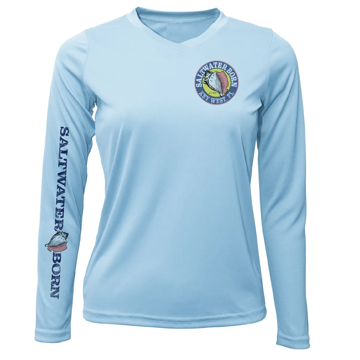 Key West Island Time Women's Long Sleeve UPF 50  Dry-Fit Shirt