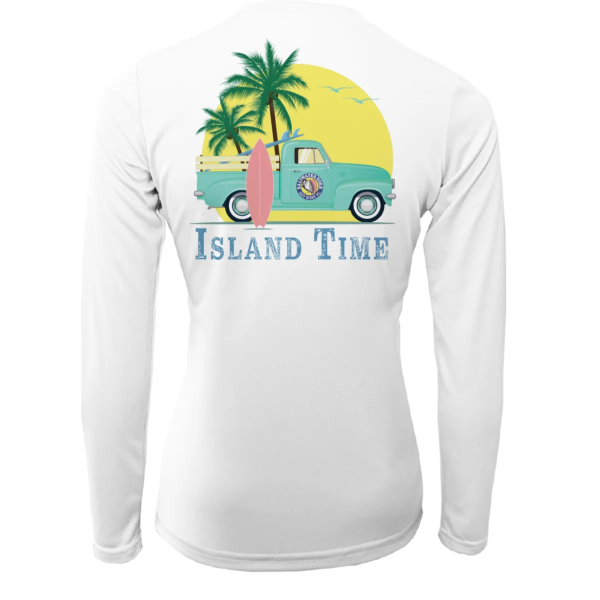 Key West Island Time Women's Long Sleeve UPF 50  Dry-Fit Shirt
