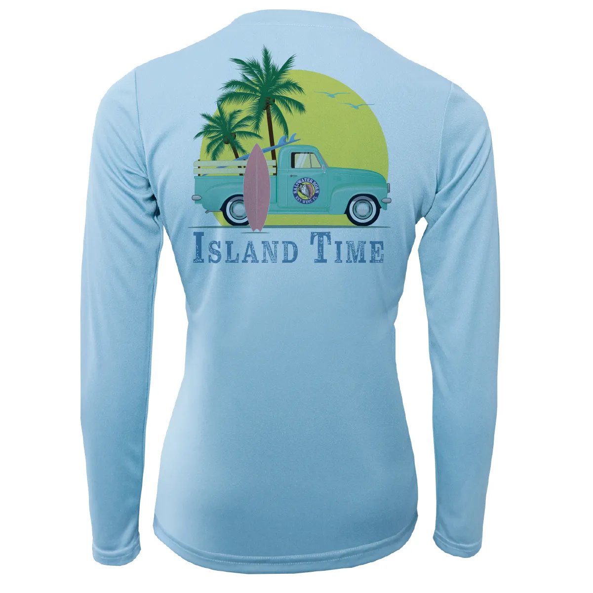 Key West Island Time Women's Long Sleeve UPF 50  Dry-Fit Shirt