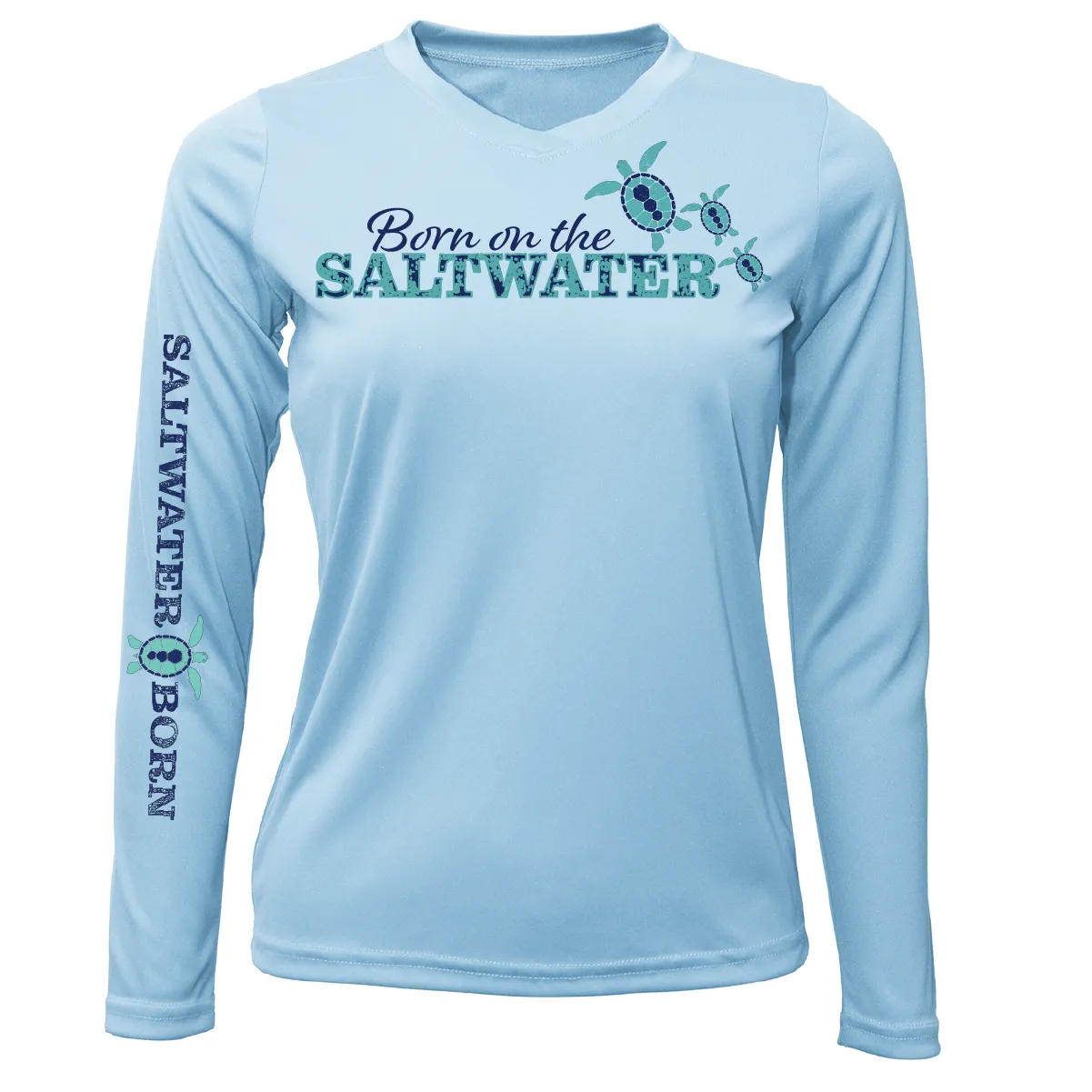 Key West "Born On The Saltwater" Long Sleeve UPF 50  Dry-Fit Shirt