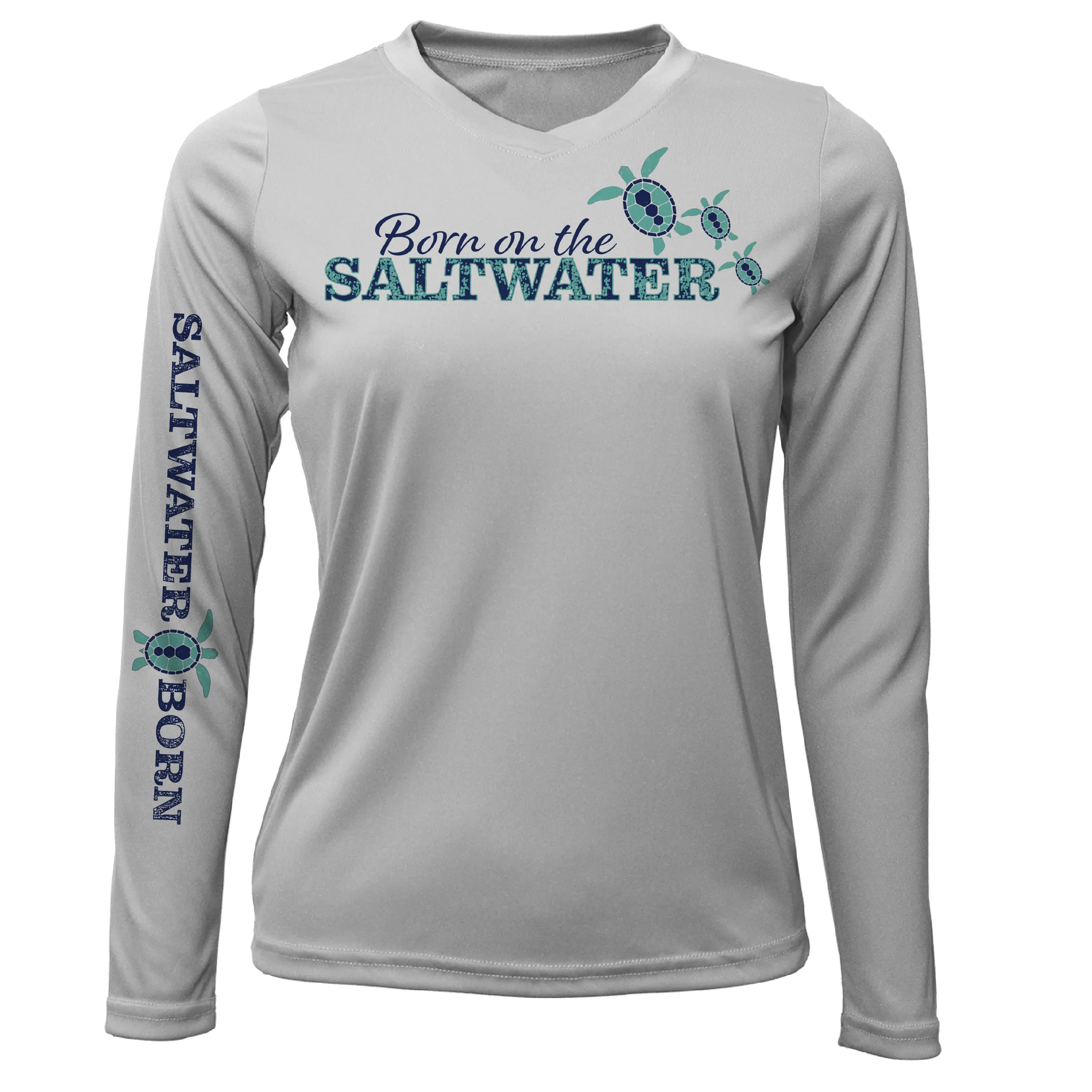Key West "Born On The Saltwater" Long Sleeve UPF 50  Dry-Fit Shirt