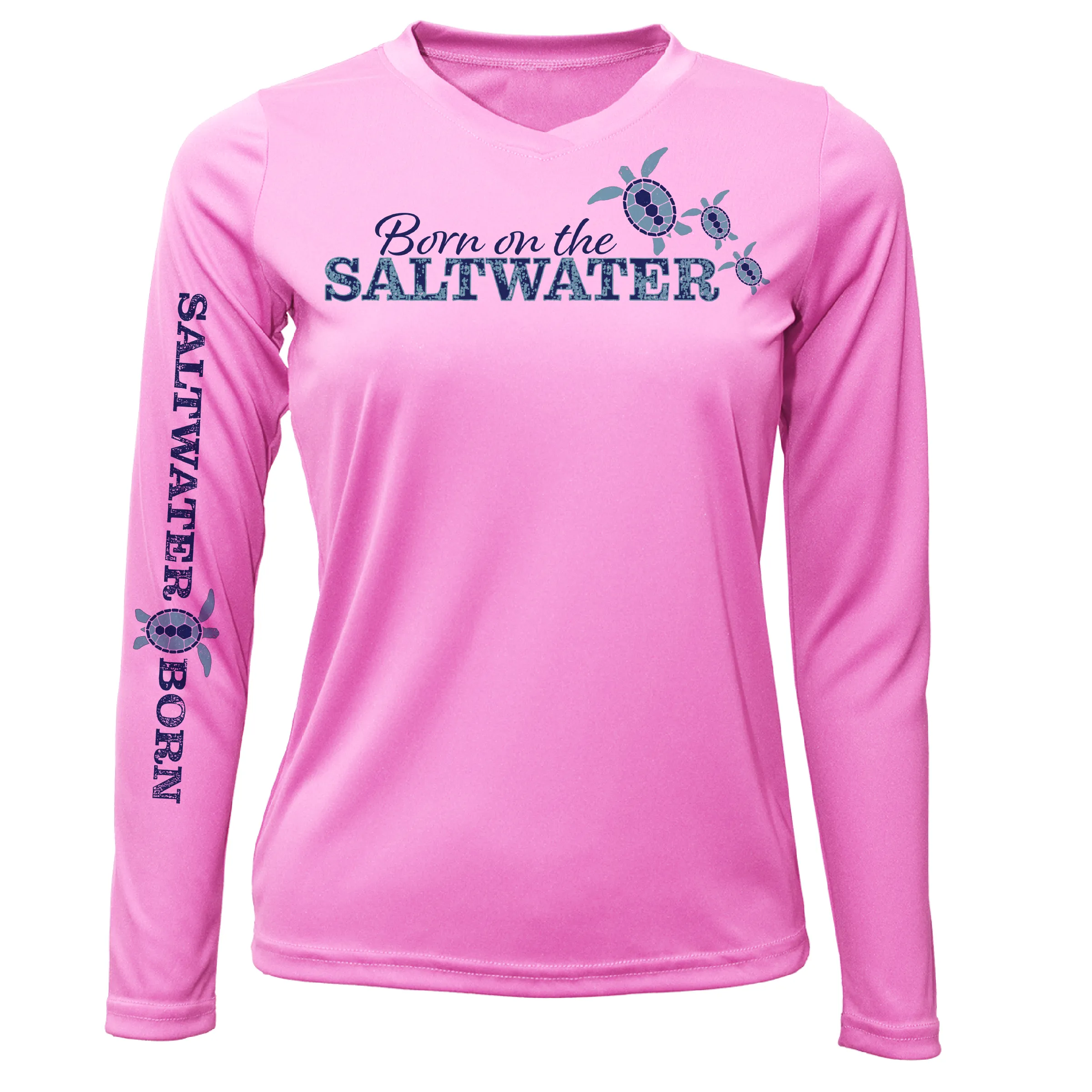 Key West "Born On The Saltwater" Long Sleeve UPF 50  Dry-Fit Shirt