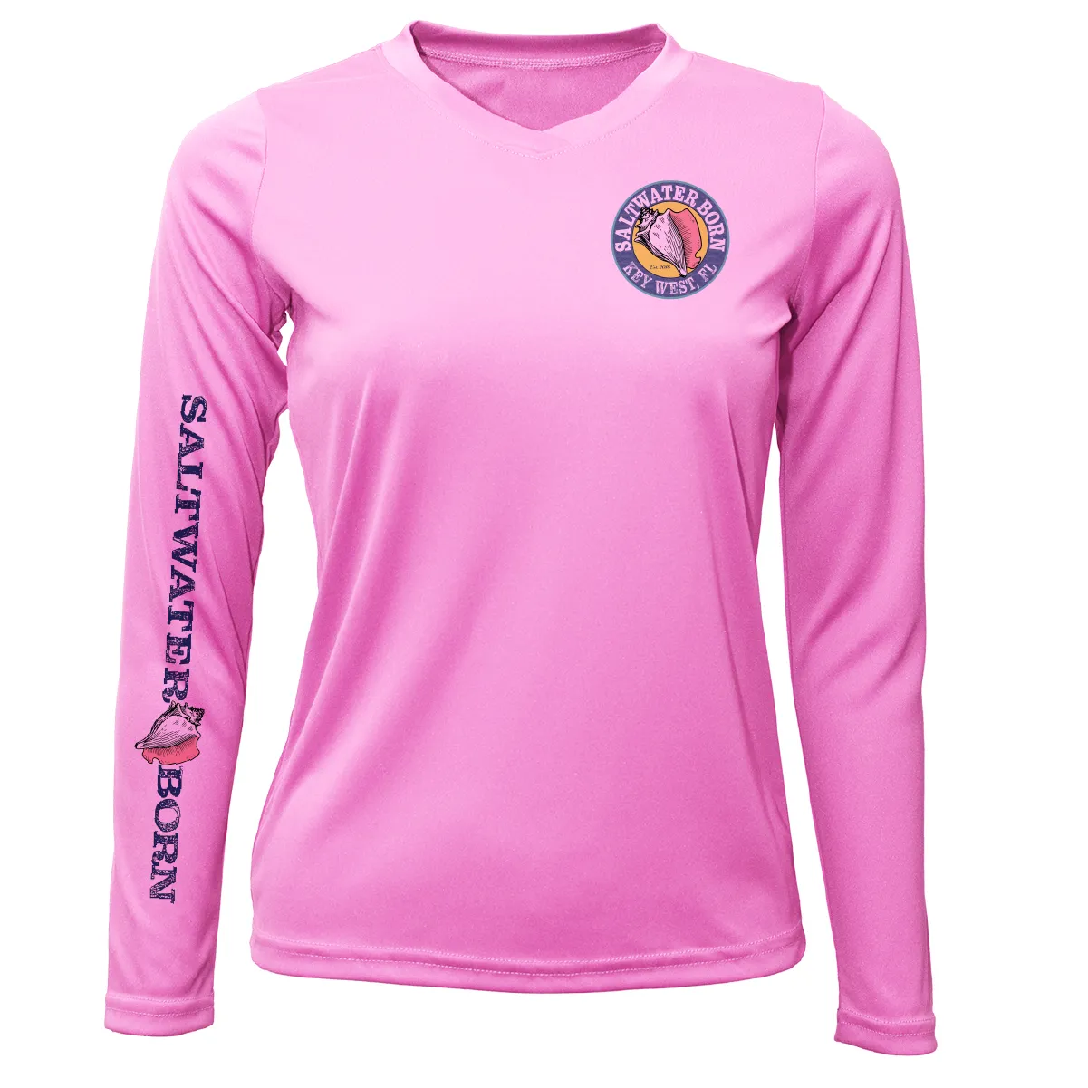 Key West "The Beach Gives me Porpoise" Women's Long Sleeve UPF 50  Dry-Fit Shirt