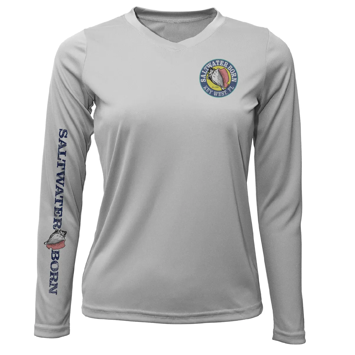 Key West "The Beach Gives me Porpoise" Women's Long Sleeve UPF 50  Dry-Fit Shirt