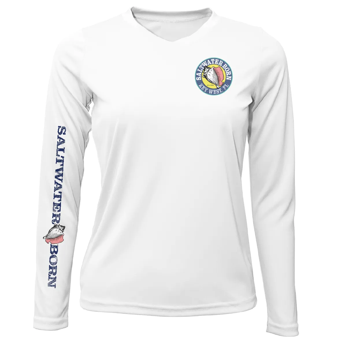 Key West "The Beach Gives me Porpoise" Women's Long Sleeve UPF 50  Dry-Fit Shirt