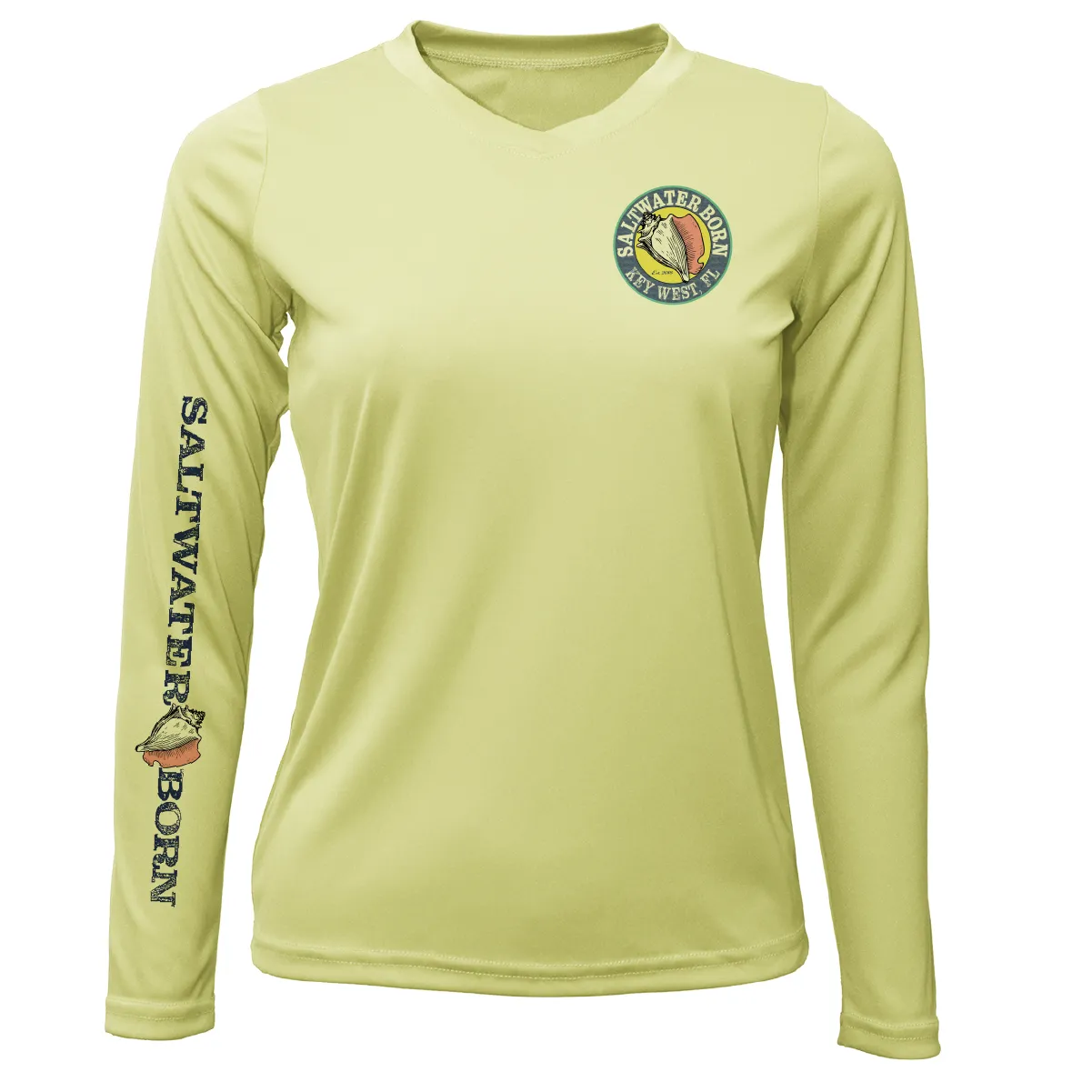 Key West "The Beach Gives me Porpoise" Women's Long Sleeve UPF 50  Dry-Fit Shirt