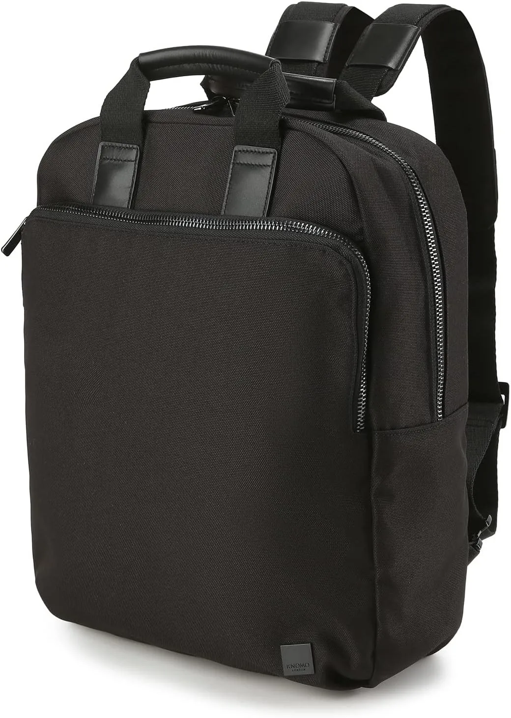 KNOMO James 16 inch Laptop Briefcase Men Waterproof Backpack Slim Travel Rucksack Business Casual Daypack, Black