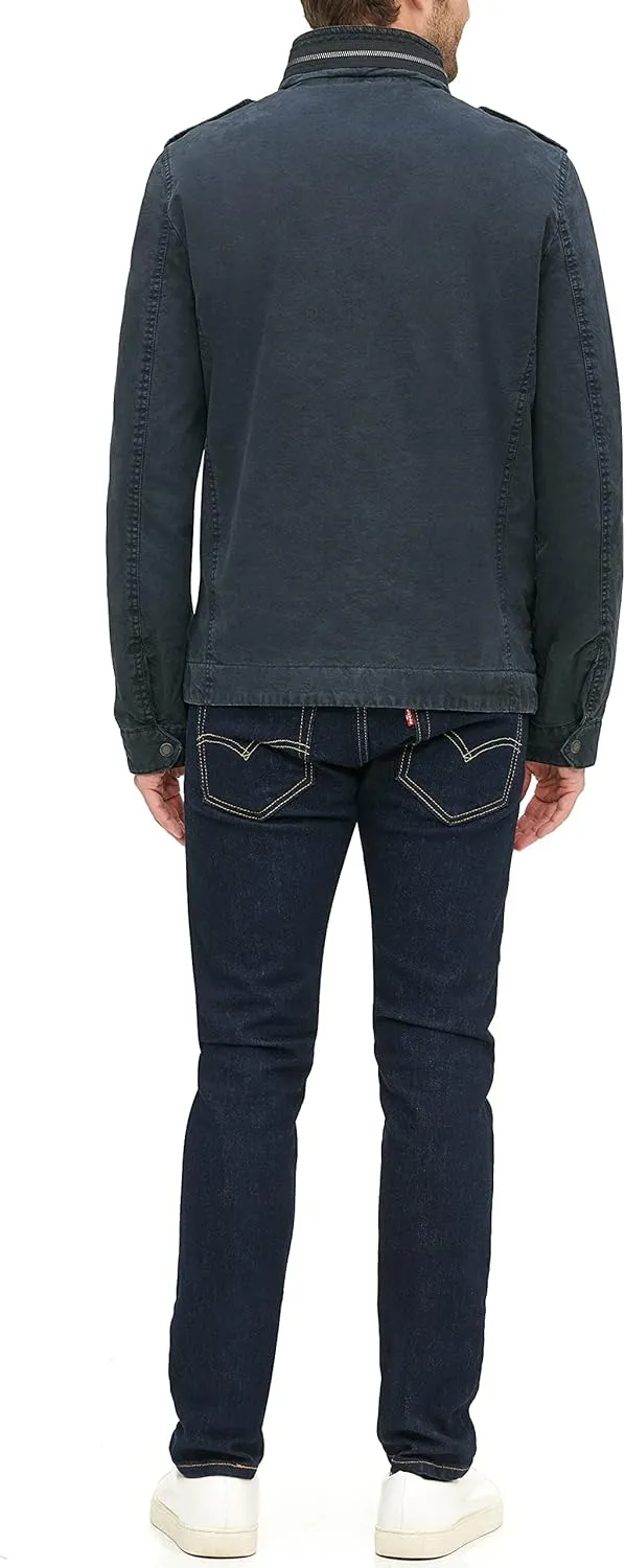 Levi's Mens Washed Cotton Military Jacket (Regular & Big & Tall Sizes)