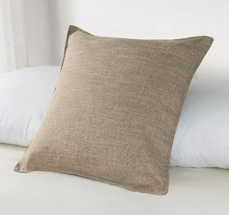 Linen Look 44x44cm Filled Cushion Sand