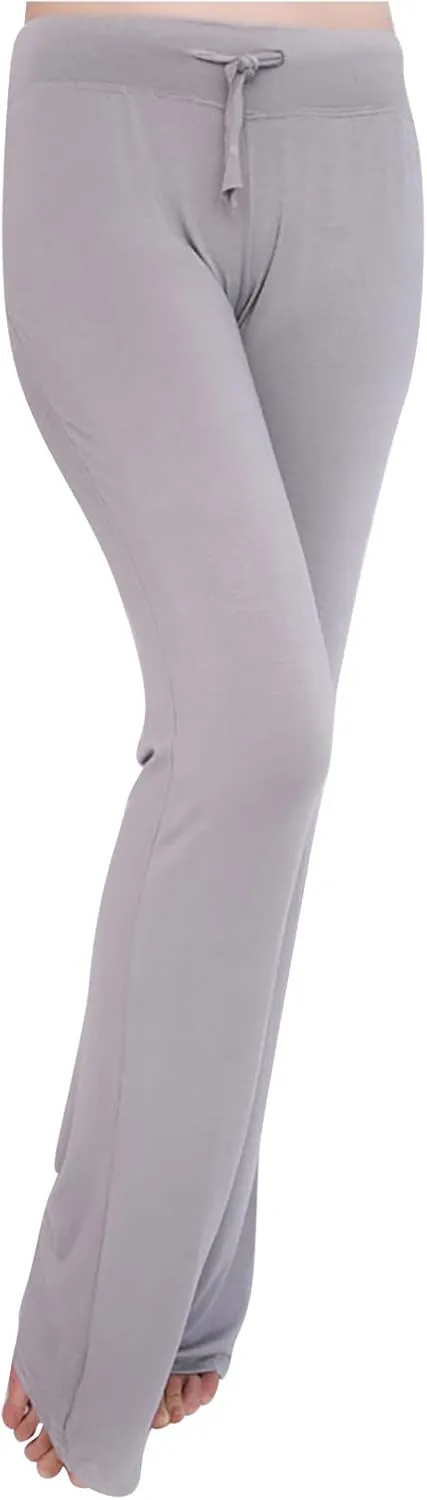 LRMQS Womens Wide Leg Yoga Leggings Drawstring Elastic High Waist Gym Sports Tights Pant Workout Casual Loose Trousers