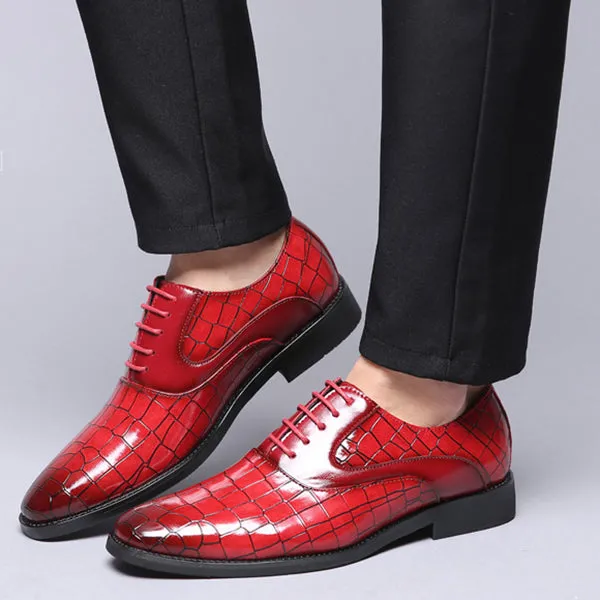 Luxury Men's Leather Oxford Casual Dress Shoes