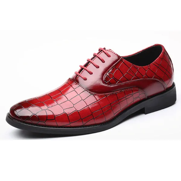 Luxury Men's Leather Oxford Casual Dress Shoes