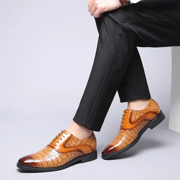 Luxury Men's Leather Oxford Casual Dress Shoes