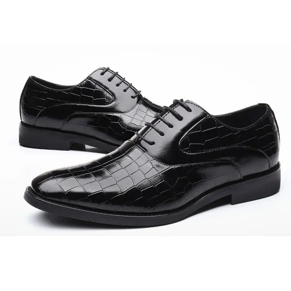 Luxury Men's Leather Oxford Casual Dress Shoes