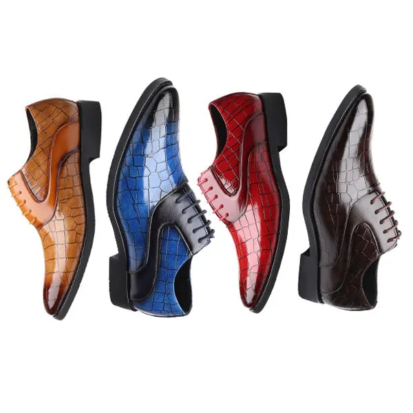 Luxury Men's Leather Oxford Casual Dress Shoes
