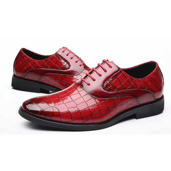 Luxury Men's Leather Oxford Casual Dress Shoes
