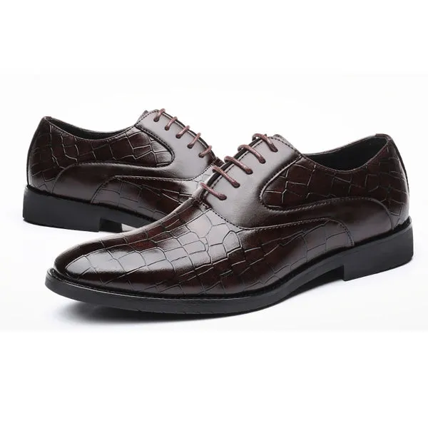 Luxury Men's Leather Oxford Casual Dress Shoes