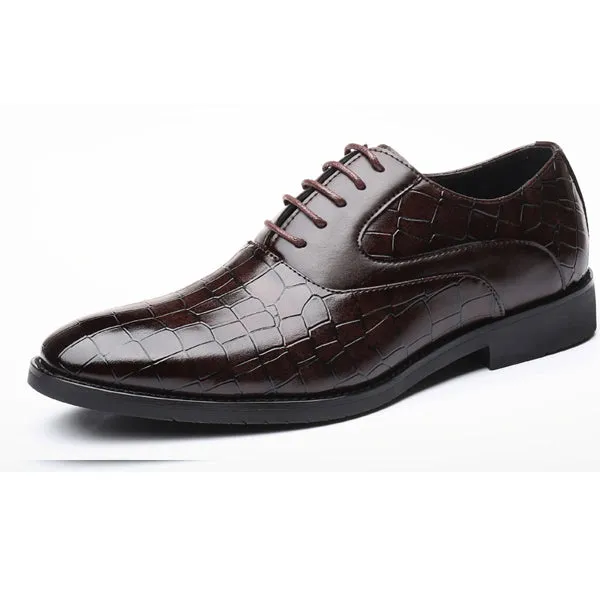 Luxury Men's Leather Oxford Casual Dress Shoes