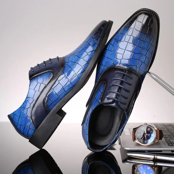 Luxury Men's Leather Oxford Casual Dress Shoes