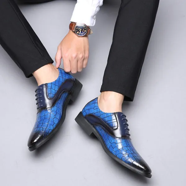 Luxury Men's Leather Oxford Casual Dress Shoes