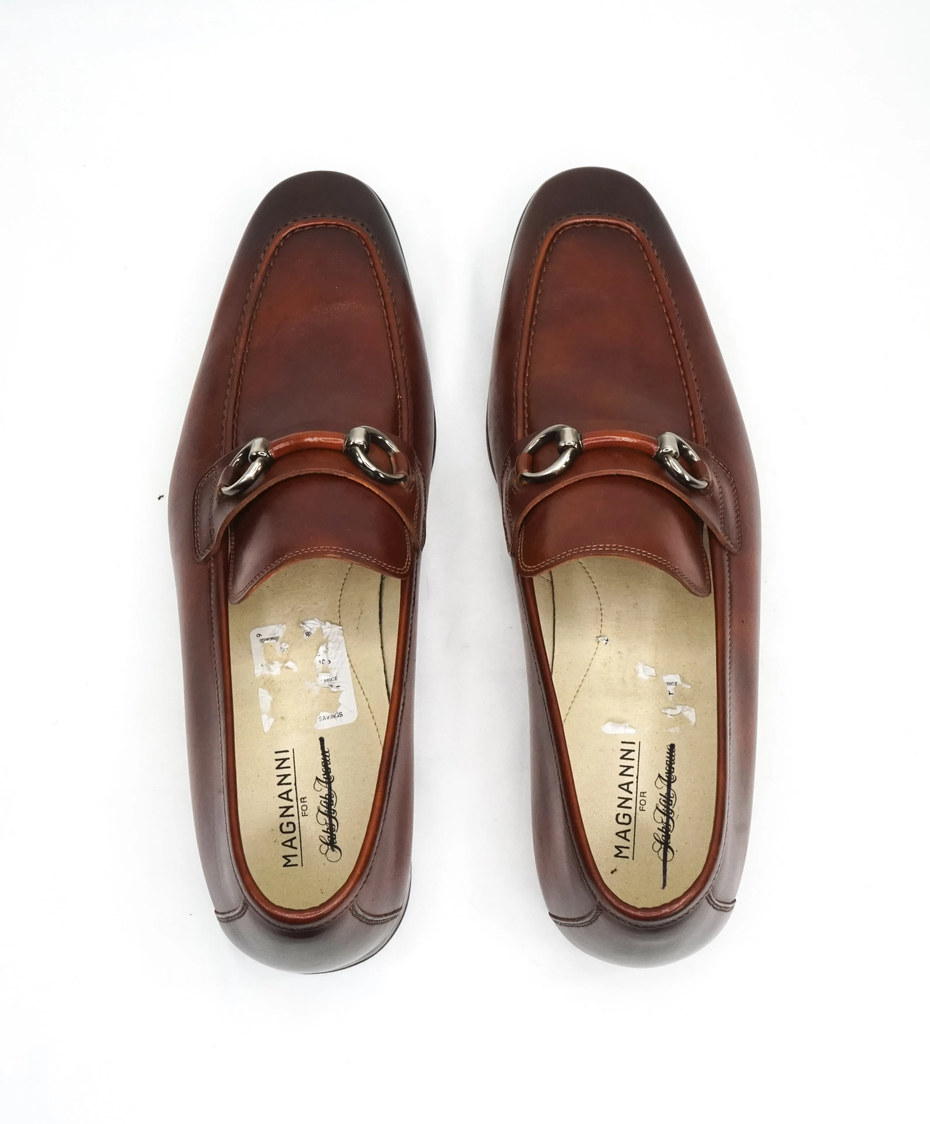 MAGNANNI - "Smooth" Brown Bit Leather Loafers W Rubber Sole - 10.5