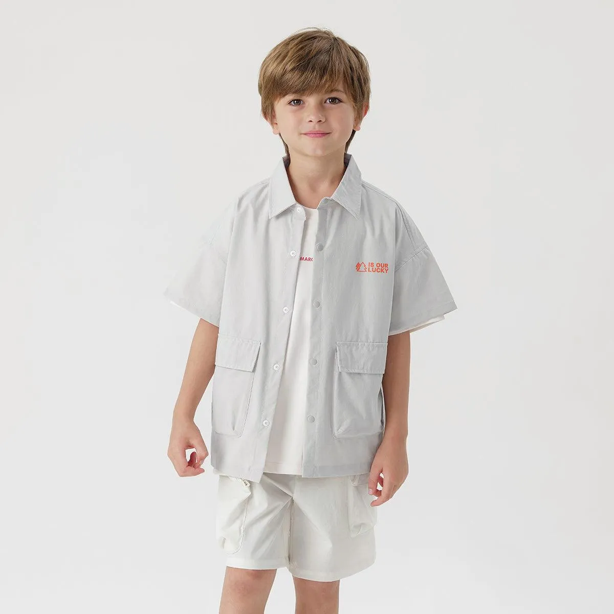 MARC & JANIE Boys Large Pocket Shirts 230917