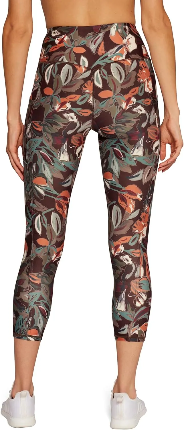 Marika Women's Drew High Waist Tummy Control Mid-Calf Leggings