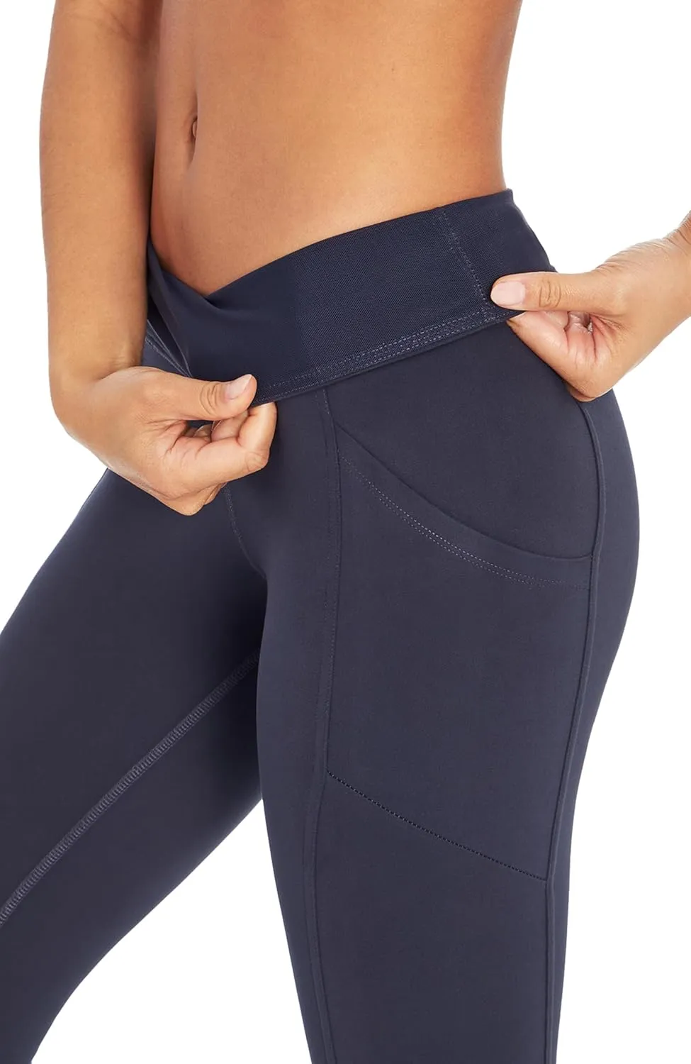 Marika Women's Drew High Waist Tummy Control Mid-Calf Leggings